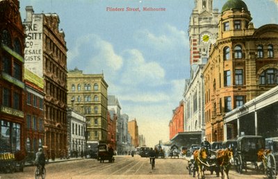 Flinders Street、メルボルン、ビクトリア、オーストラリア、c1900s 作： Unbekannt