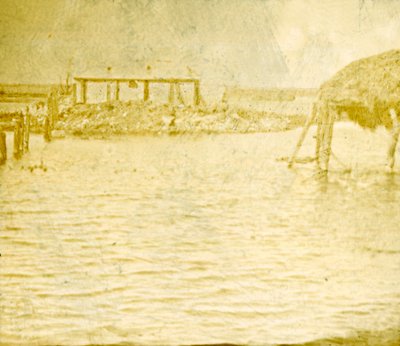 洪水、ラムスカペル、ベルギー、c1914-c1918 作： Unbekannt