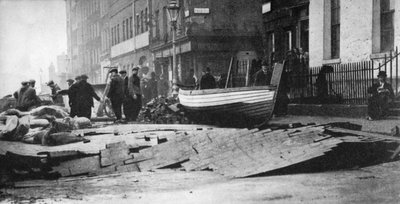 ロンドンのビクトリア堤防の洪水被害、1928年1936年 作： Unbekannt