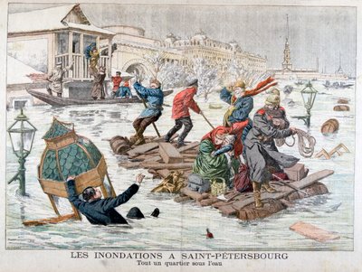 ロシア、サンクトペテルブルクの洪水、1903 作： Unbekannt