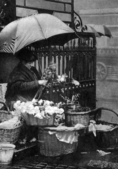 花売り、ピカデリーサーカス、ロンドン、1926-1927 作： Unbekannt