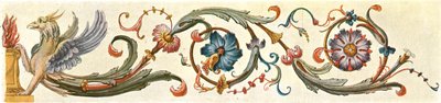 紅葉ボーダーデザイン、ドイツ、1928。 作： Unbekannt