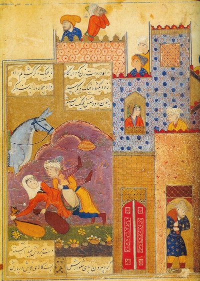 金のシルシラットアルダハブチェーンのフォリオ、ジャミ作、1587年 作： Unbekannt