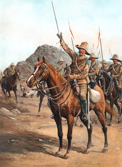 フォームアップ、No 2！フォームアップ！、1898年スーダンのオムドゥルマンの戦いでのイギリス人ランサー 作： Unbekannt