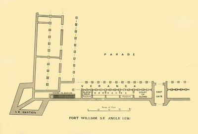 フォートウィリアム、SEアングル、1756年、1925年。 作： Unbekannt