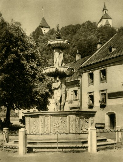 噴水、フリーザッハ、オーストリア、c1935。 作： Unbekannt