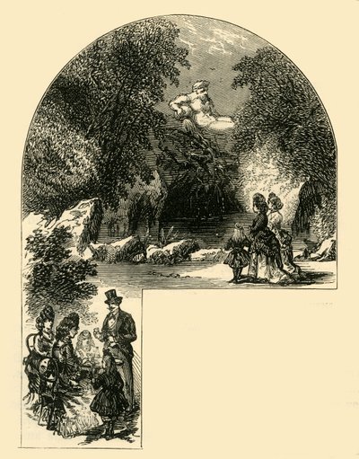 サリーガーデンの噴水、c1878。 作： Unbekannt