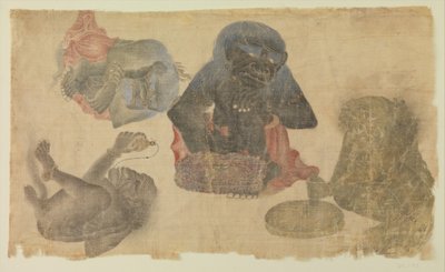 1470年から1500年にかけての4人の囚われの魔物。 作： Unbekannt