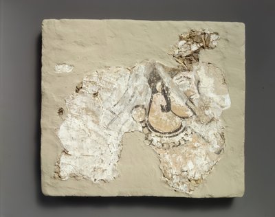 壁画の断片：口を覆った女性のパダム 紀元前7世紀頃 作： Unbekannt