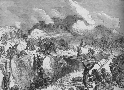 マラホフに対するフランスの攻撃、c1880 作： Unbekannt