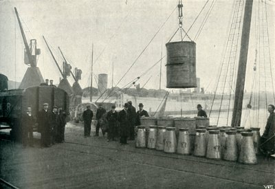 1902年にサウサンプトンに上陸したフランスの牛乳。 作： Unbekannt