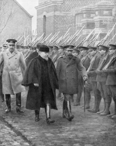 1914年12月、フランスのレイモンドポアンカレ大統領とジョージ5世王。 作： Unbekannt