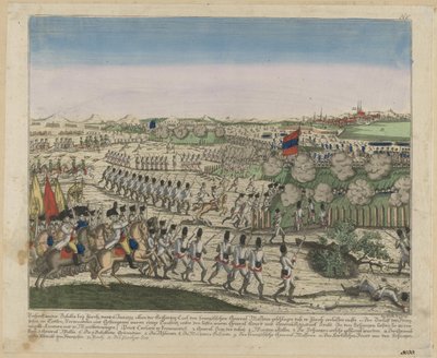 チューリッヒの最初の戦いでチューリッヒベルグの丘にいたフランス軍とロシア軍1810 作： Unbekannt