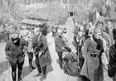 1915年の第一次世界大戦、フランス、ピカルディのフランス植民地兵士 作： Unbekannt