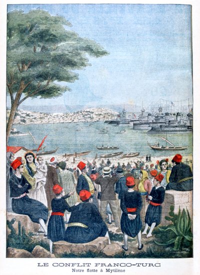 ミチレーンレスボスのフランス艦隊、1901年 作： Unbekannt