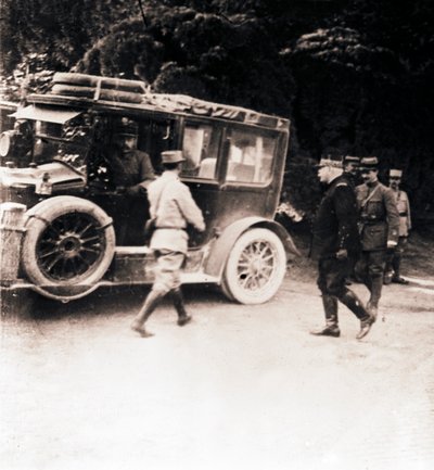 フランスの将校と車両、c1914-c1918。 作： Unbekannt
