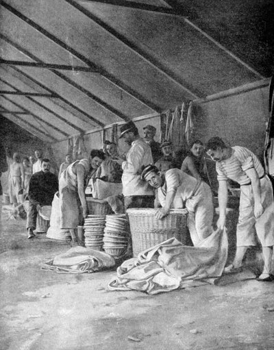 1915年、ギリシャ、リムノス島、ムドロスのキャンプでフランス人船員 作： Unbekannt