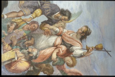 イタリア、リグーリア州ジェノバ、ロメリーノ宮殿のフレスコ画 作： Unbekannt