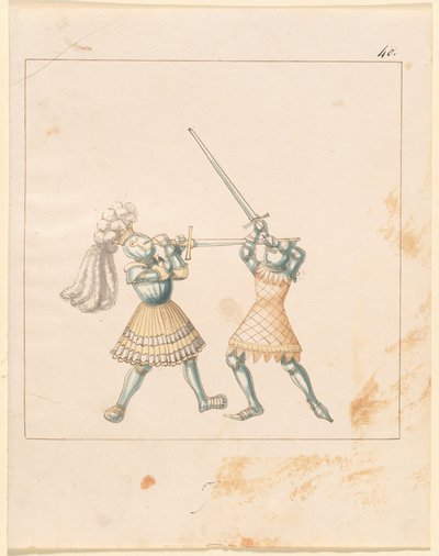 Freydal、マクシミリアン1世皇帝の馬上槍試合とトーナメントの本：戦闘...プレート157、c1515。 作： Unbekannt