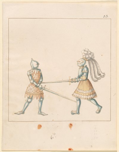 Freydal、マクシミリアン1世皇帝の馬上槍試合とトーナメントの本：戦闘...プレート163、c1515。 作： Unbekannt