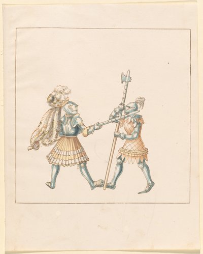 Freydal、The Book of Jousts and Tournament of Jousts and Tournament of Emperor Maximilian I: Combats...Plate 144, c515. 作： Unbekannt