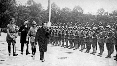フリードリッヒエベール1871-1925部隊の検査、ドイツ、1922年 作： Unbekannt