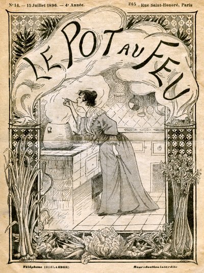 Le Pot au Feuの表紙、1896年7月15日 作： Unbekannt
