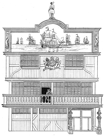 古い東インド家の前、ロンドン、1894 作： Unbekannt