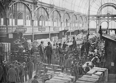 ロンドンのコヴェントガーデンマーケットでのフルーツオークション、c1901 1901 作： Unbekannt
