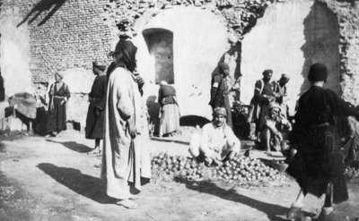 果物市場、バグダッド、イラク、1917〜1919年 作： Unbekannt