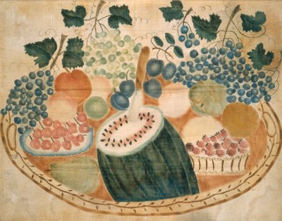 トレイ上の果物、c。 1840年。 作： Unbekannt