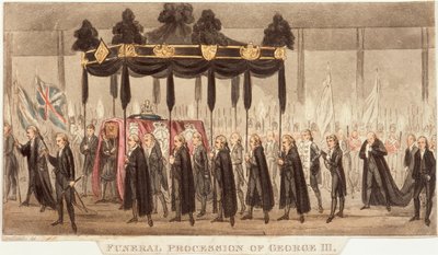 「ジョージ3世の葬列」、1820年 作： Unbekannt