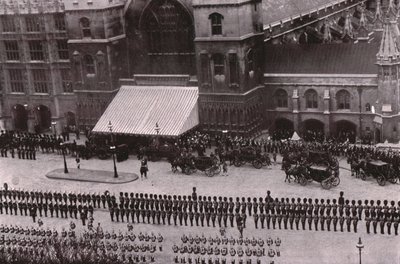 1910年5月20日、キングエドワード7世、ロンドンの葬列。 作： Unbekannt
