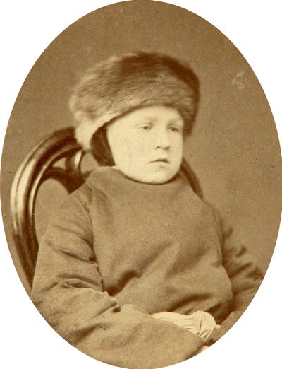 ロシアの作家フョードル・ドストエフスキーの息子、フョードル・フョードレヴィッチ・ドストエフスキー、1870年代 作： Unbekannt