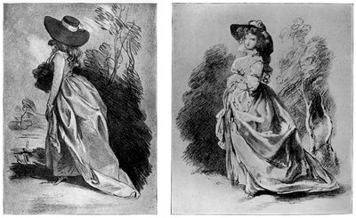 ゲインズボローは、デボンシャー公爵夫人の有名な肖像画のために研究しました。c17871901 作： Unbekannt