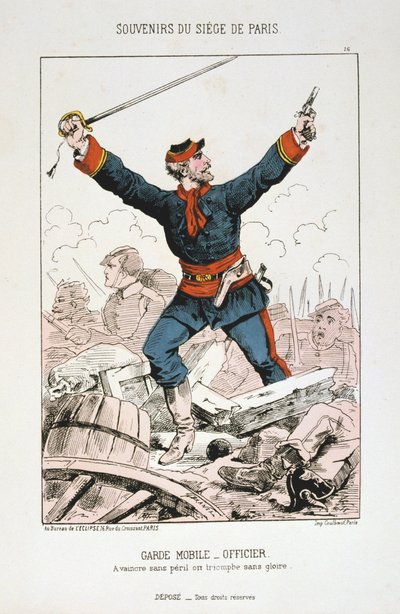 ガルドモビール-パリの包囲、1870-1871年の役員 作： Unbekannt