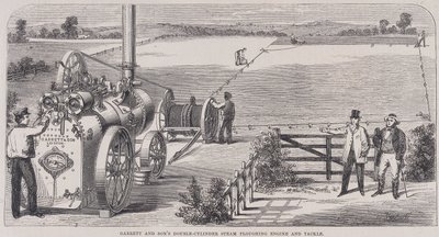 Garrett＆Sons二重シリンダー蒸気耕エンジンおよびタックル、c1862 作： Unbekannt