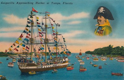 フロリダ州タンパのガスパリラアポローチングハーバー、c1940年代 作： Unbekannt