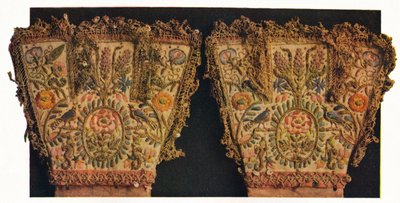 17世紀にルパート王子が所有していたと考えられている手袋の手甲。 作： Unbekannt