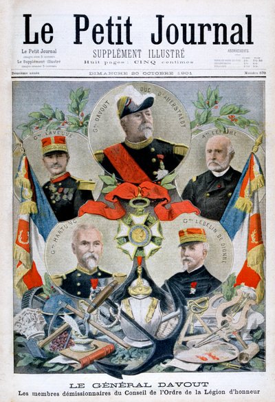 ダボー将軍と軍団評議会のメンバー、1901 作： Unbekannt