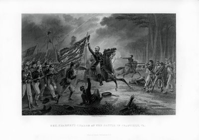 カーニーズ将軍の突撃、バージニア州シャンティリーの戦い、1862年9月1日、1862〜1867年 作： Unbekannt