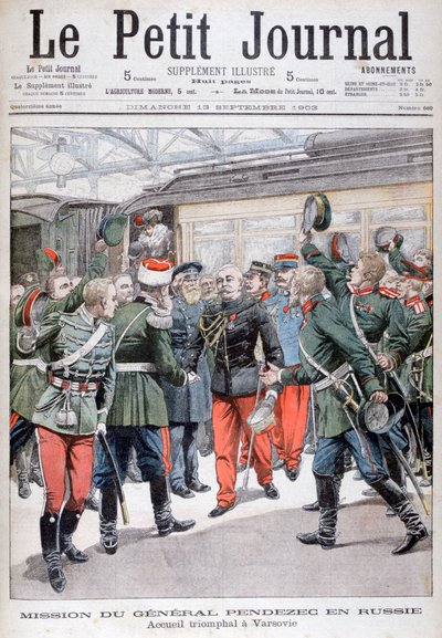 ペンデゼック将軍、ロシアへの外交使節、1903 作： Unbekannt