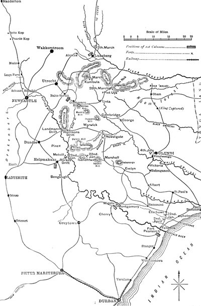 ズールランドにおける作戦の一般計画、1879年、c1880 作： Unbekannt