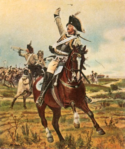 セイドリッツ将軍は、1757年11月5日、1936年にロスバッハで前進するように合図します。 作： Unbekannt