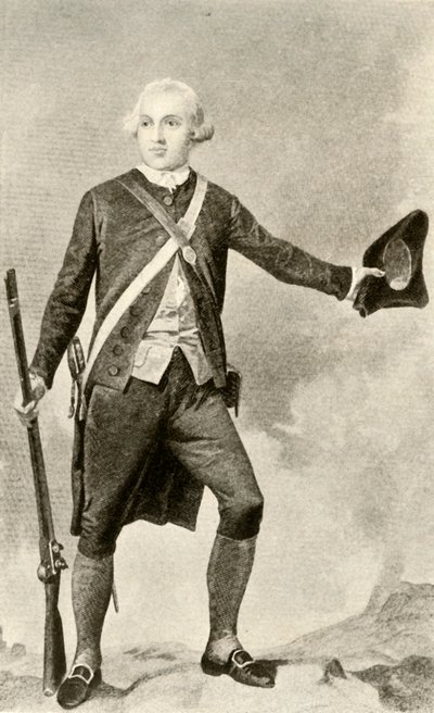ウォーレン将軍、分官の服を着た、c1760、1937。 作： Unbekannt