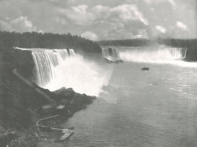 ナイアガラフォールズの全景、1895年。 作： Unbekannt