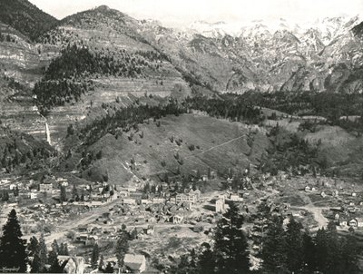 1895年、米国のユーレイとロッキー山脈の概観。 作： Unbekannt