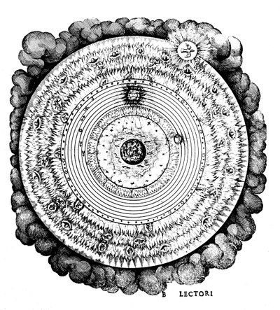 地球中心または地球中心の宇宙、c1617 作： Unbekannt