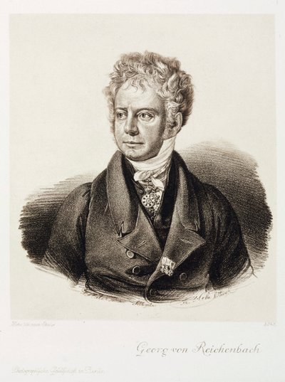 ゲオルク・フォン・ライヘンバッハ（ドイツのエンジニア、楽器製作者）1820年頃 作： Unbekannt