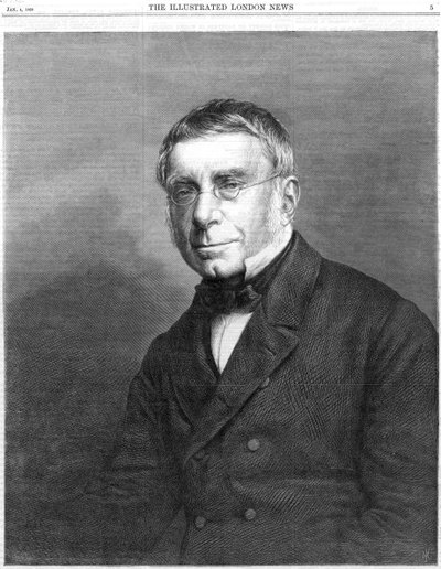 ジョージビッデルエアリー、イギリスの天文学者で地球物理学者、1868年 作： Unbekannt